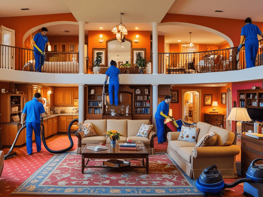 Villa and Duplex Cleaning up to 2000-3000sqft